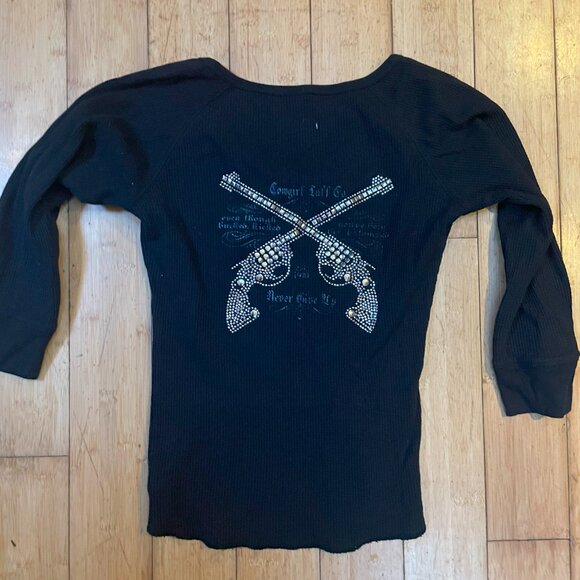 Cowgirl Tuff Co. henley - Picture 2 of 4